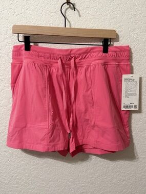 lululemon athletica Coral Pink Athletic Drawstring Shorts
